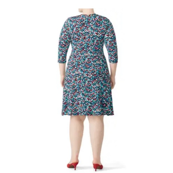 Leota Perfect Faux Wrap Dress “calico” - Picture 5 of 6